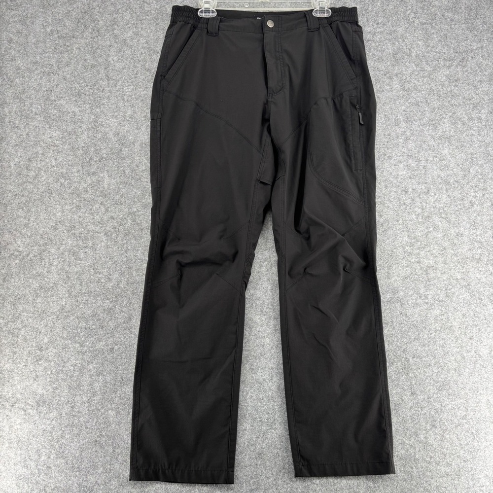 CQR Mens Tactical Pants Black Ripstop Hiking Work Trousers 34W x 30L C23Q1024